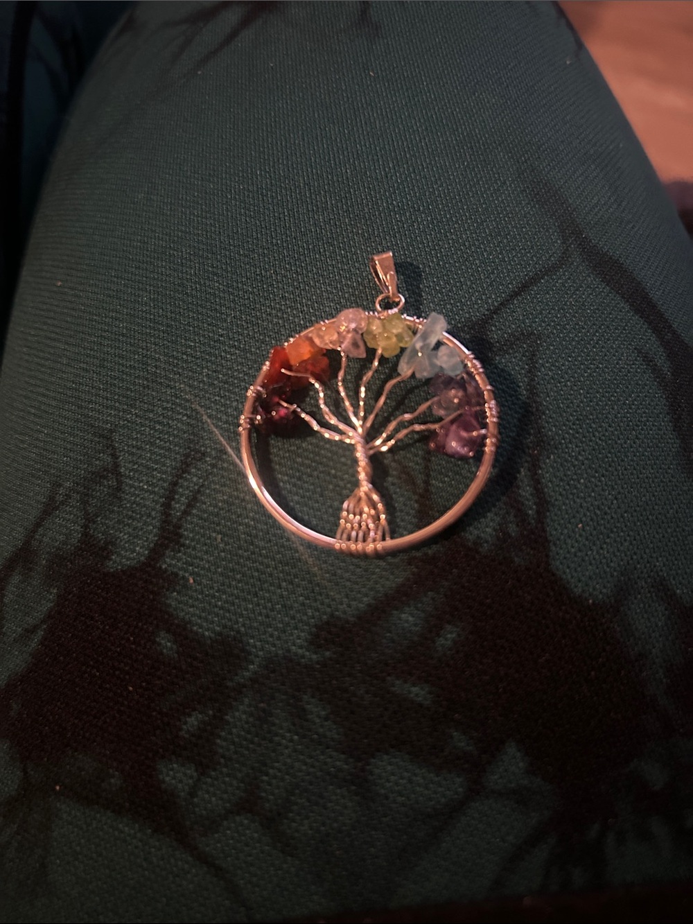 Multi-Color Tree of Life Pendant Necklace - Women Jewelry